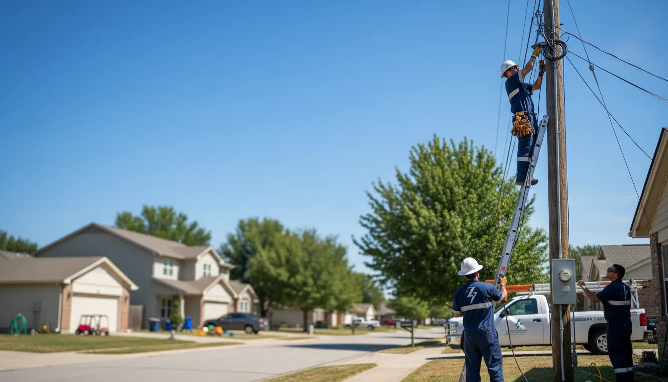 Residential electrician providing installation services in Crowley, CO